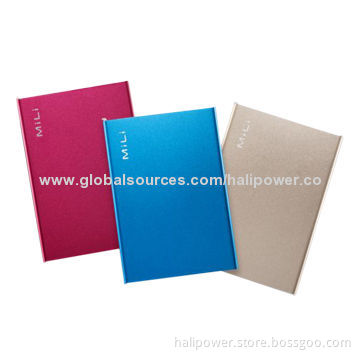 Aluminum Rechargeable Power Packs, 6,000mAh Capacity, 4 Hours Self Charging Time